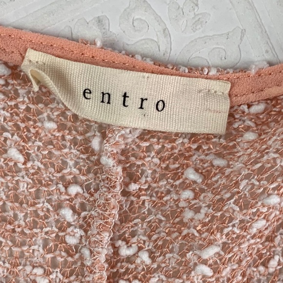 🌞 Entro Tiered Ruffle Sweater To SZ M - Picture 3 of 5